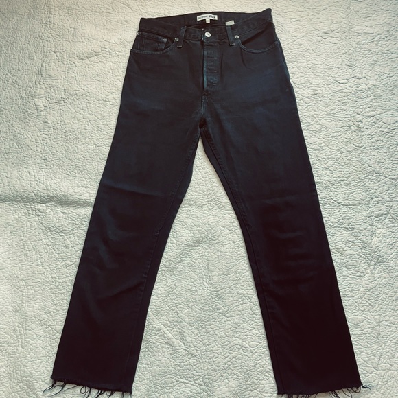 Re/done Levi so 29 black straight leg jeans